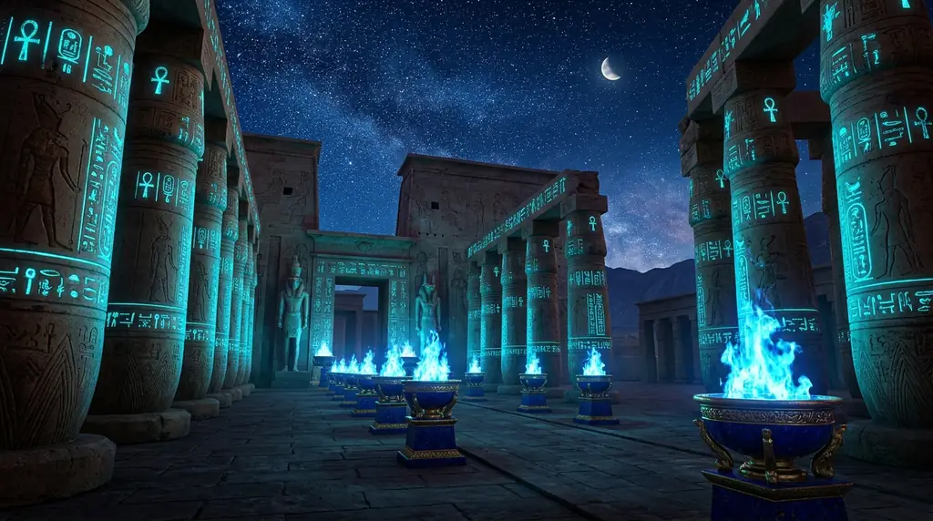 Twilight Temple Sky
